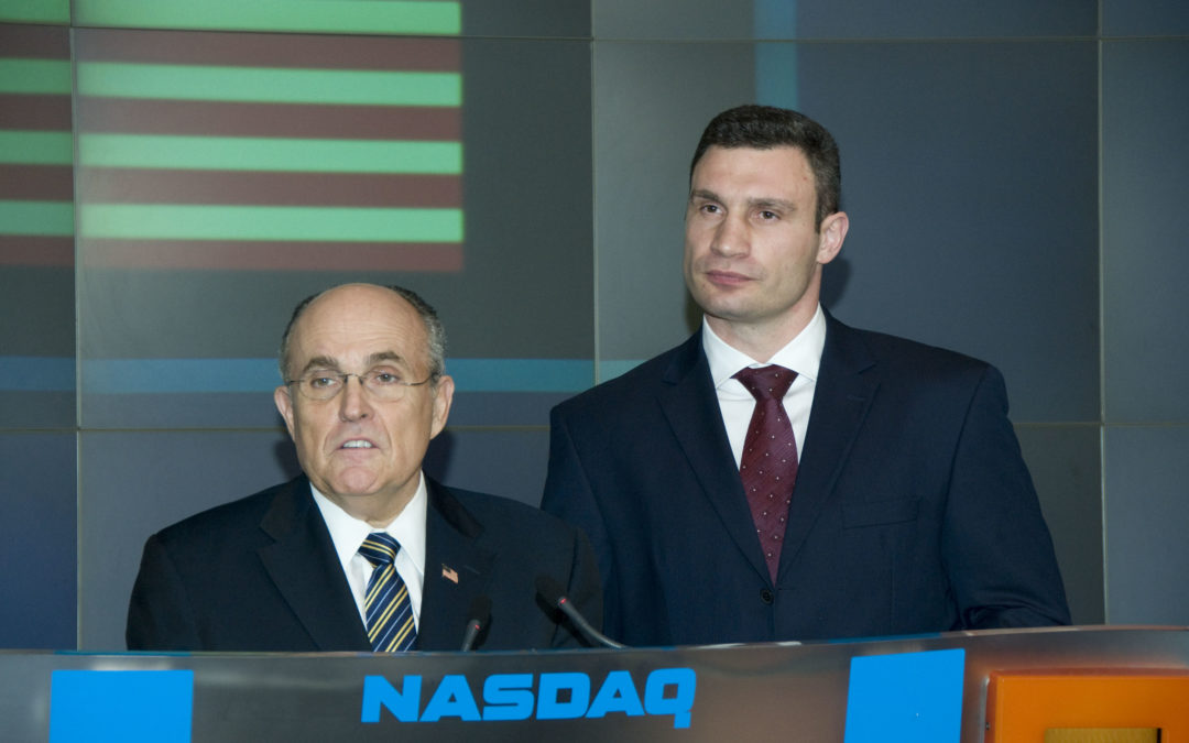 May, 2008 – Vitali Klitschko attends Nasdaq press conference